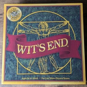 NWT Wit's End Trivia Board Game - Unopened